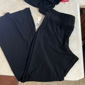 Two pairs New black flare leg leggings